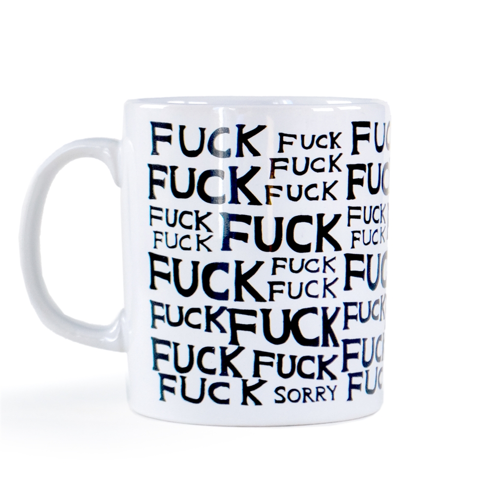 Brainbox Candy Ltd David Shrigley Fuck Fuck Sorry Mug