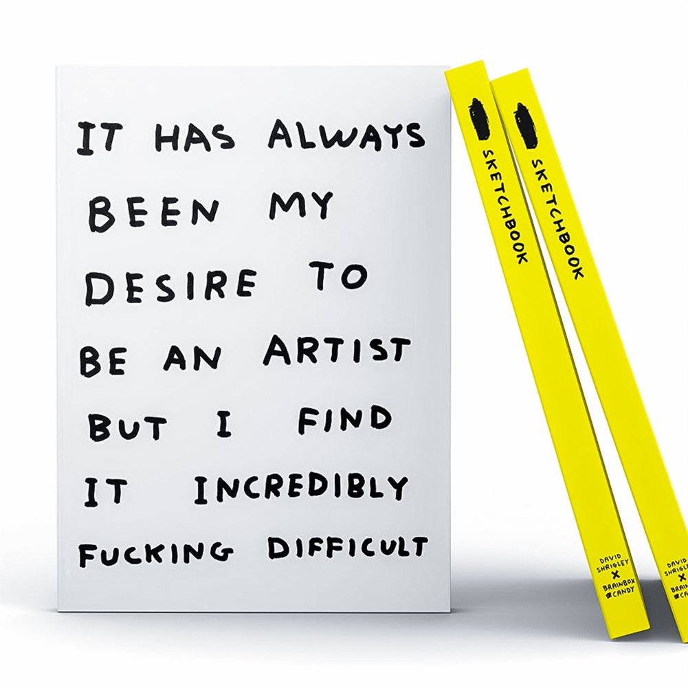 Brainbox Candy Ltd White David Shrigley "Be An Artist" Sketchbook