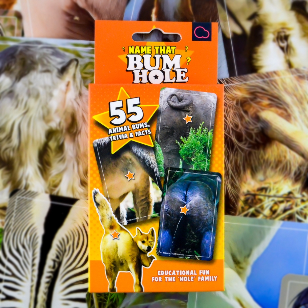 Bubblegum Stuff Ltd Name That Bumhole Animal Picture Quiz Card Game
