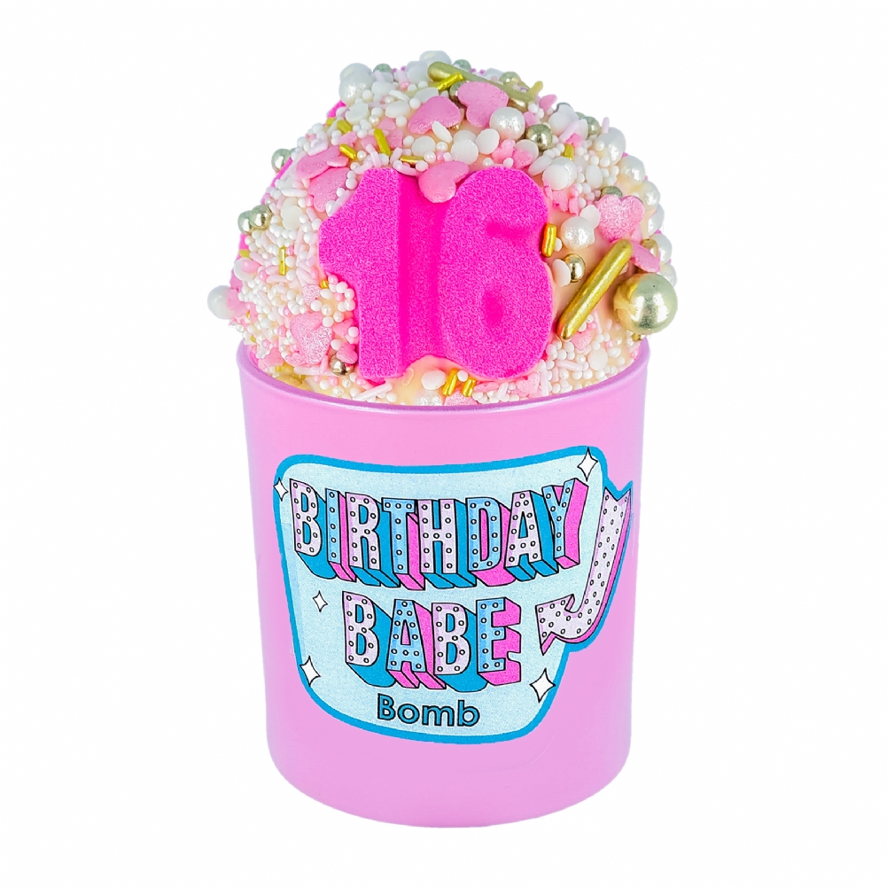 Bomb Cosmetics Light 16Th Birthday Babe Candle & Bath Blaster Gift Set