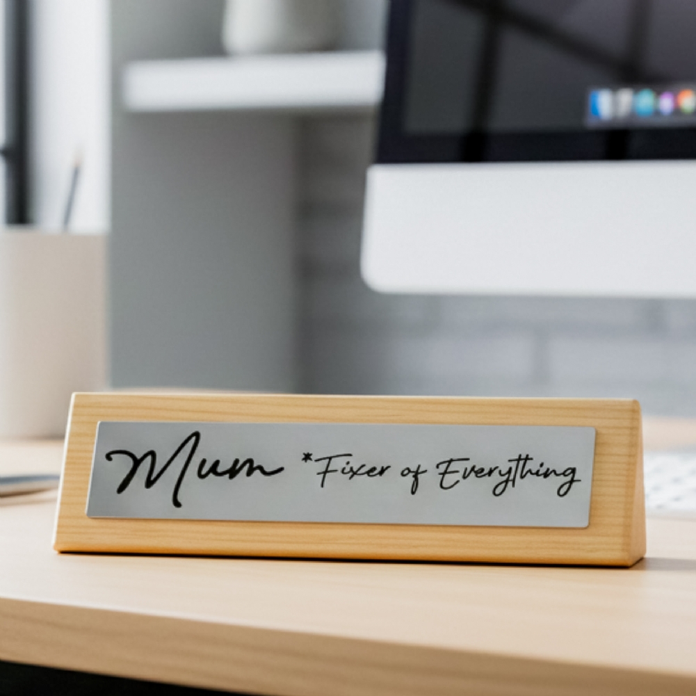 Boxer Games Mum Fixer Of Everything Wooden Desk Sign