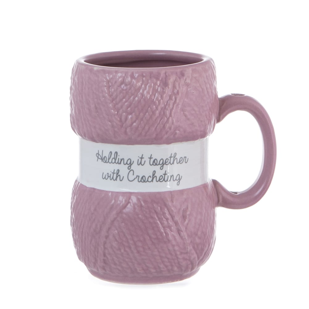 Boxer Games Pink Holding It Together Crochet Mug