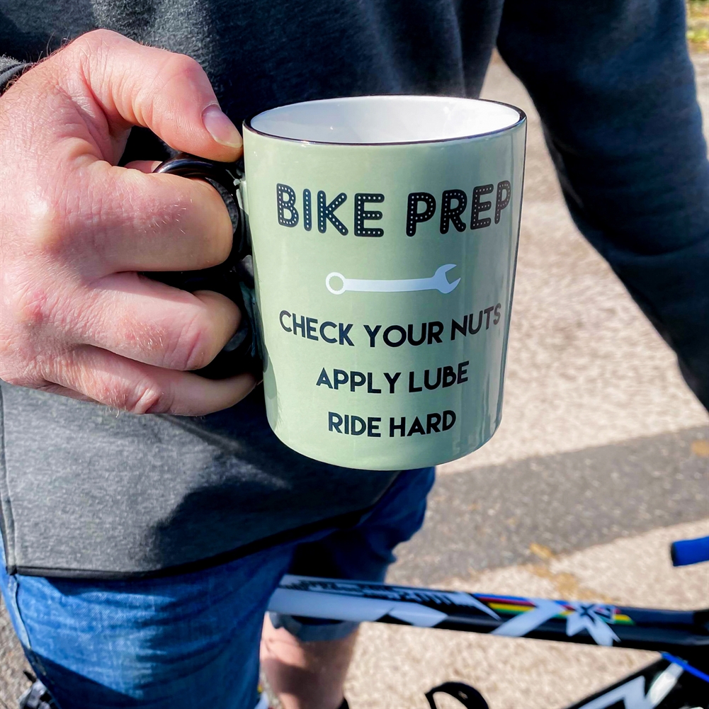 Boxer Games Black/Gray Bike Mug - Preparing To Ride