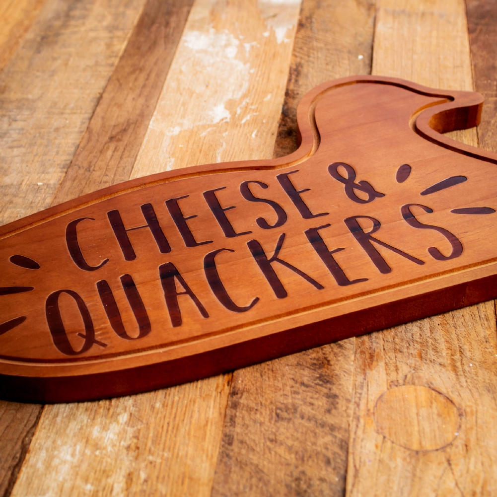 Boxer Games Wooden Charcuterie Boards (Cheese & Quackers)