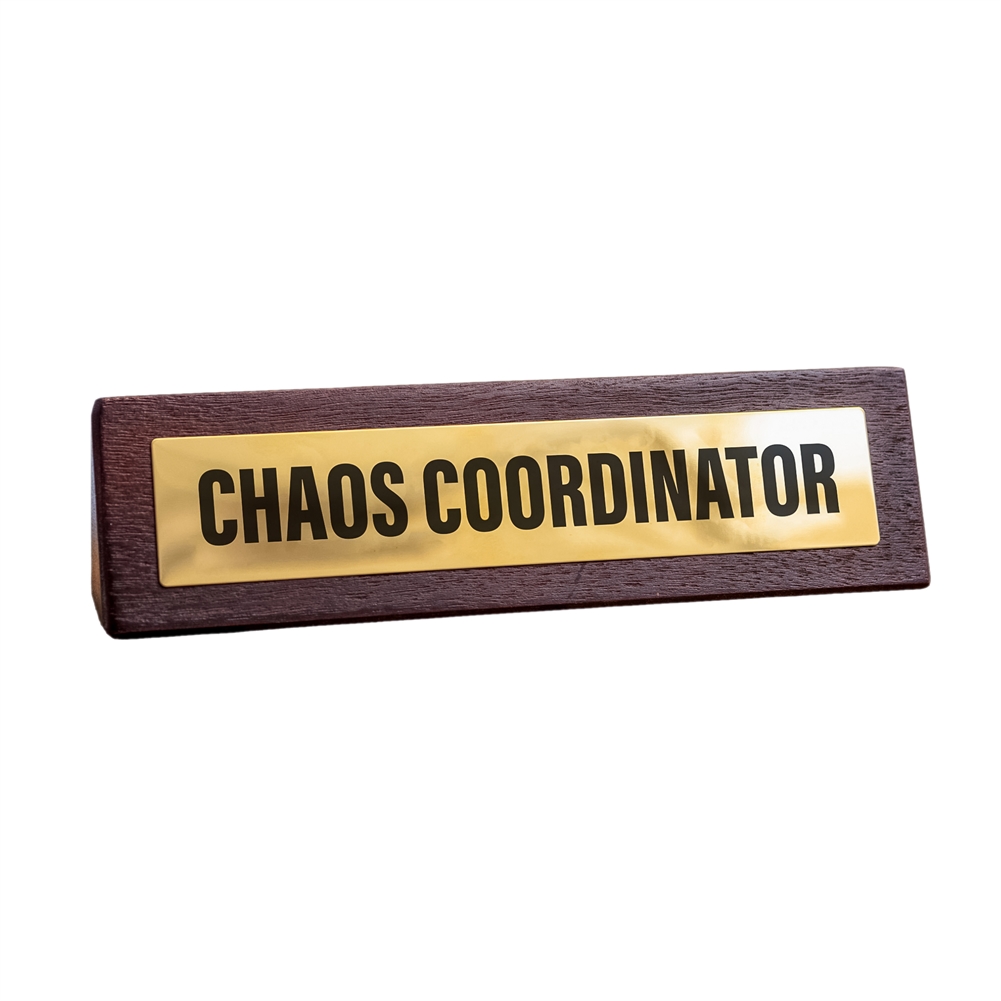 Boxer Games Light Chaos Coordinator Wooden Desk Sign