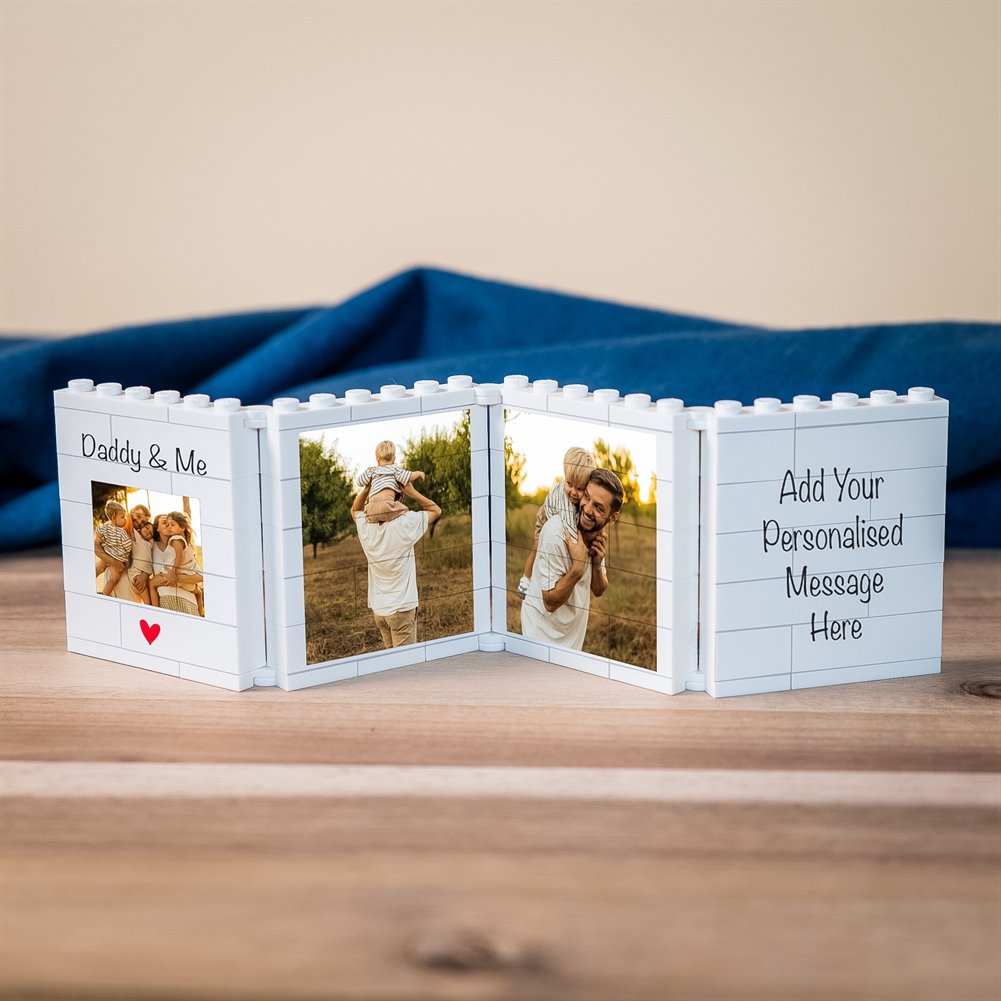 Brickbybrick23 Personalised Fold-Out "Daddy & Me" Lego® Brick Photo Albums