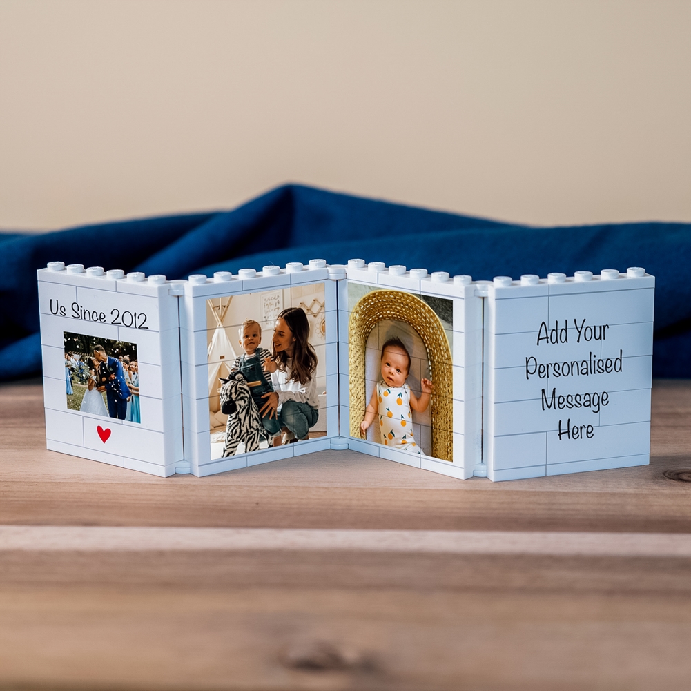 Brickbybrick23 Personalised Fold-Out "Us Since..." Lego® Brick Photo Albums
