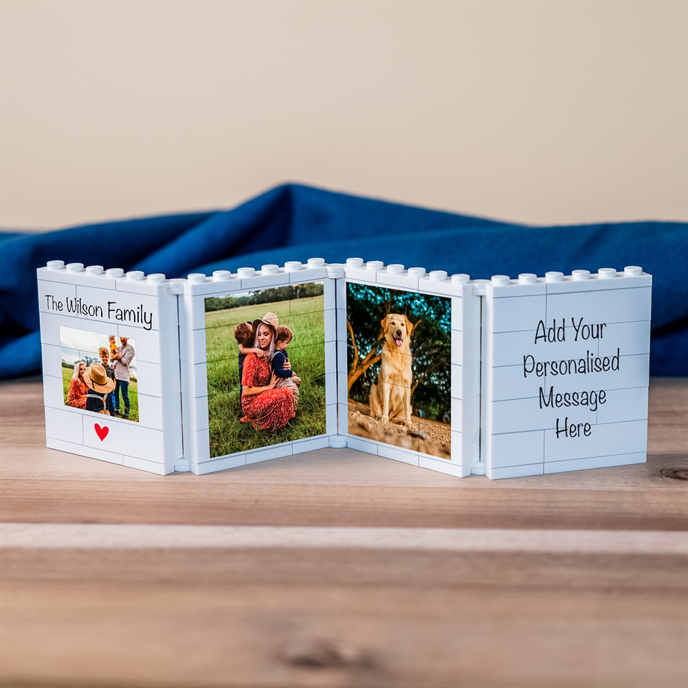 Brickbybrick23 Personalised Fold-Out "The Family" Lego® Brick Photo Albums