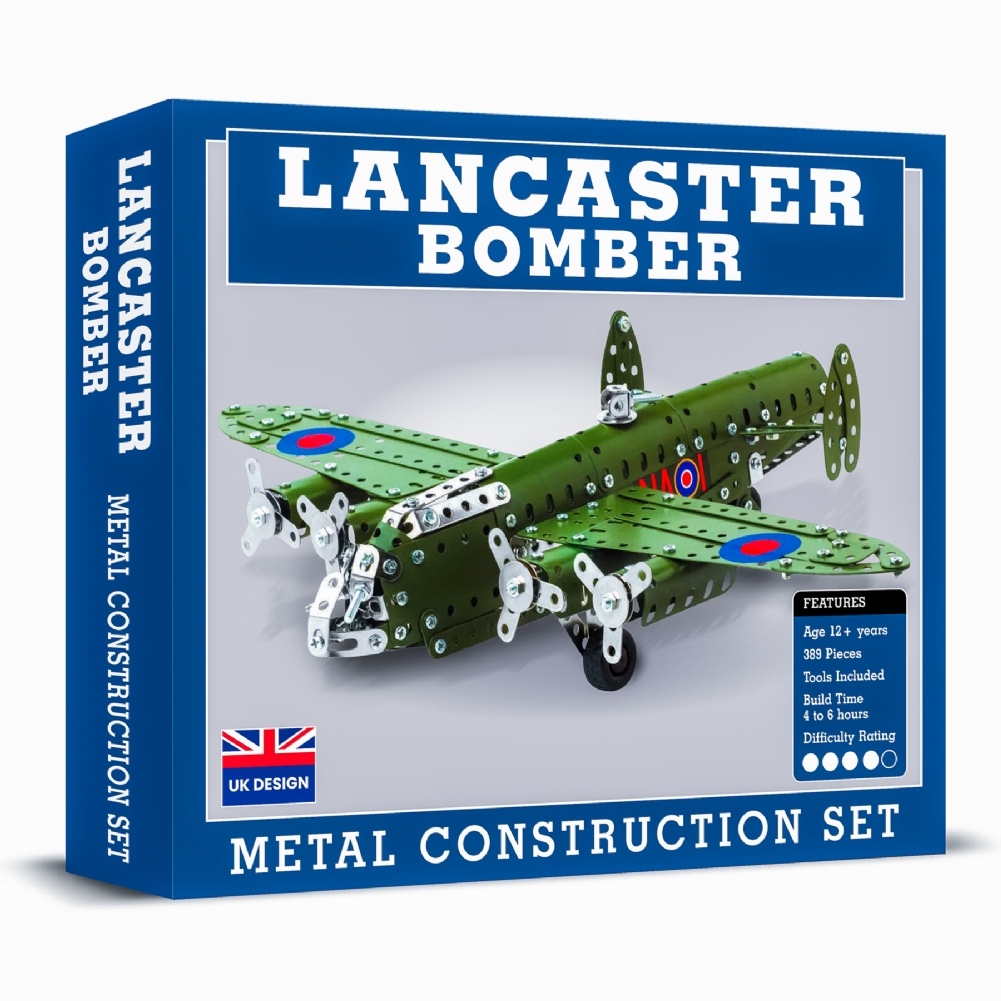Coach House Partners White Lancaster Bomber Metal Construction Set