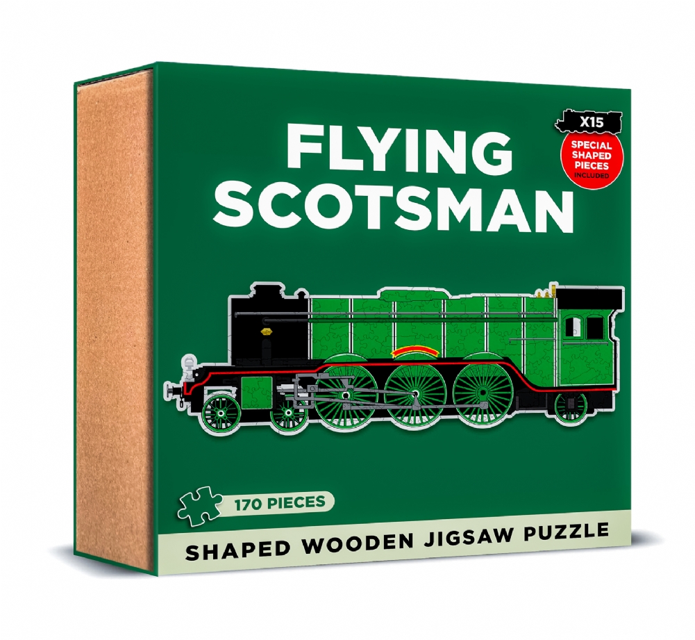Coach House Partners Flying Scotsman Shaped Wooden Jigsaw Puzzle