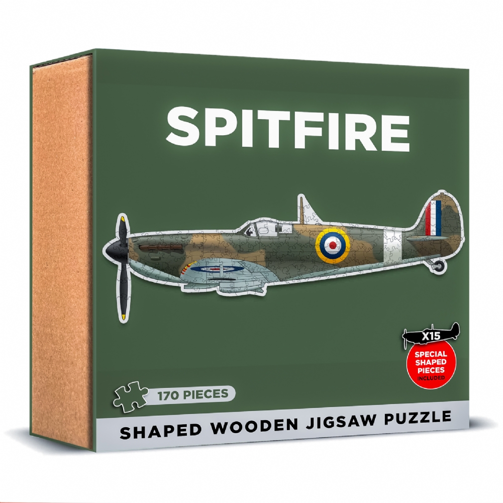 Coach House Partners Spitfire Shaped Wooden Jigsaw Puzzle