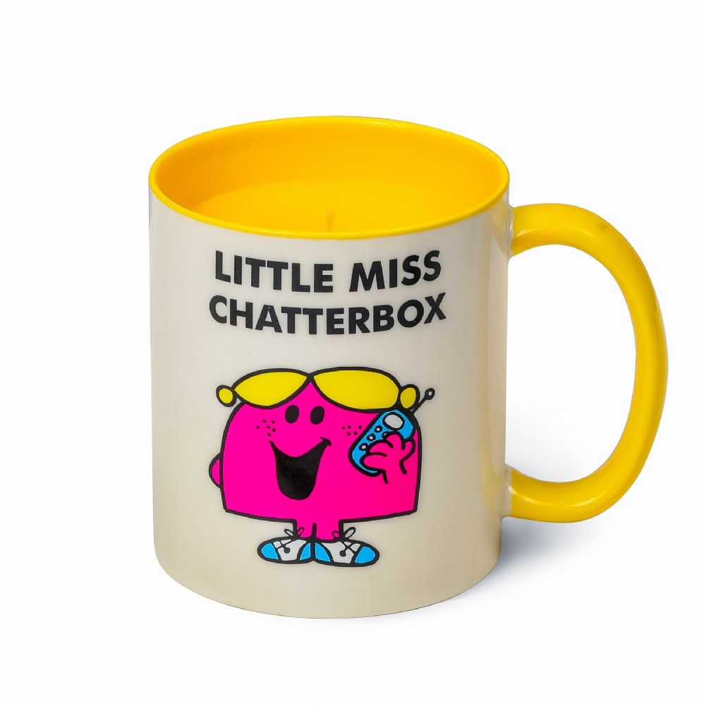 Dalian Talent Little Miss Chatterbox Lemon & Raspberry Scented Reusable Mug Candle