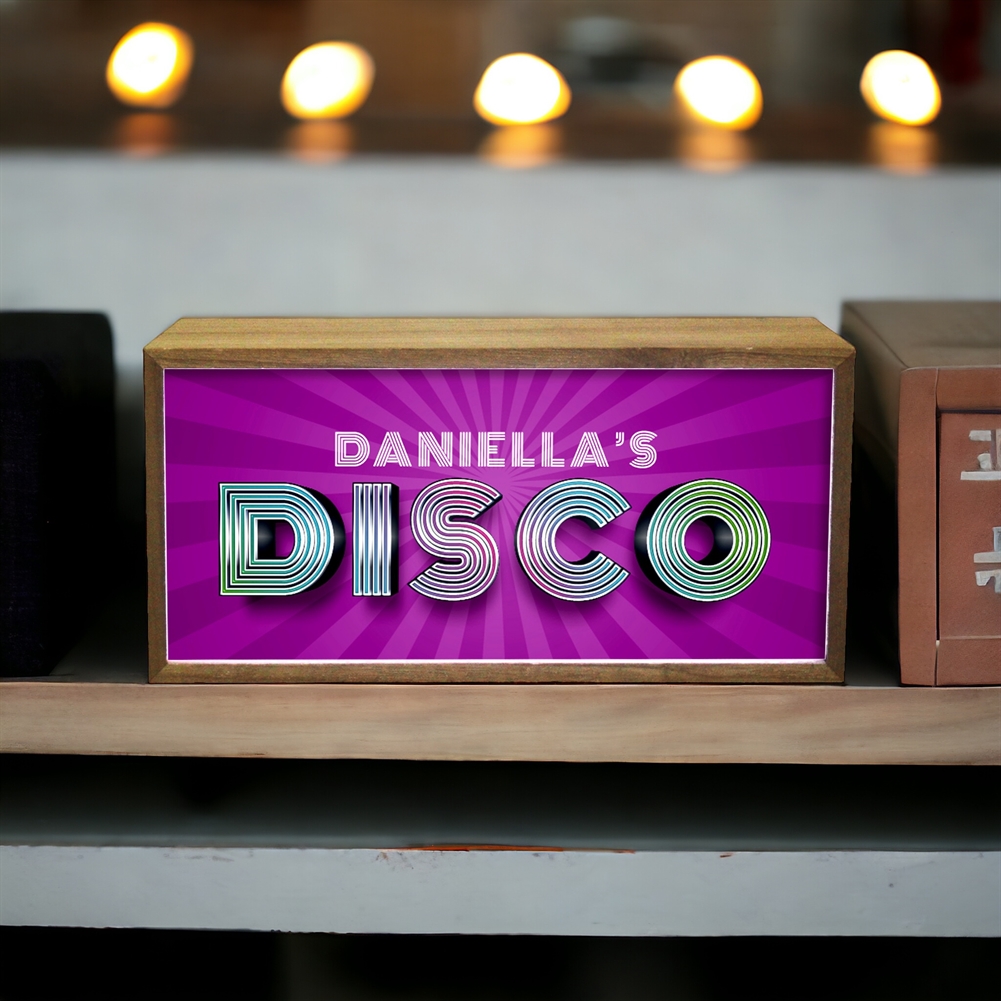 Echo Three Light Personalised Boxes (Name & Disco)