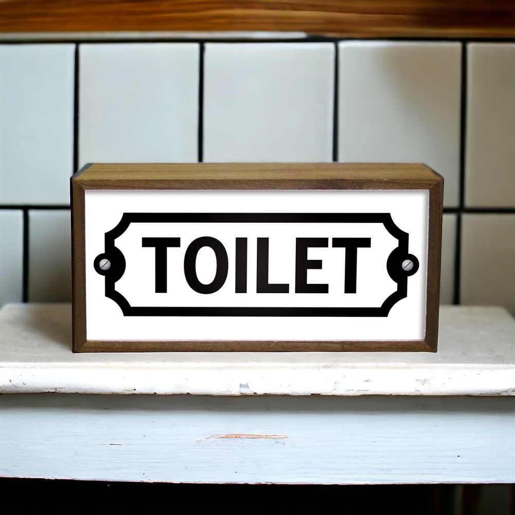 Echo Three Light Cool Sign Boxes (Toilet Plaque)