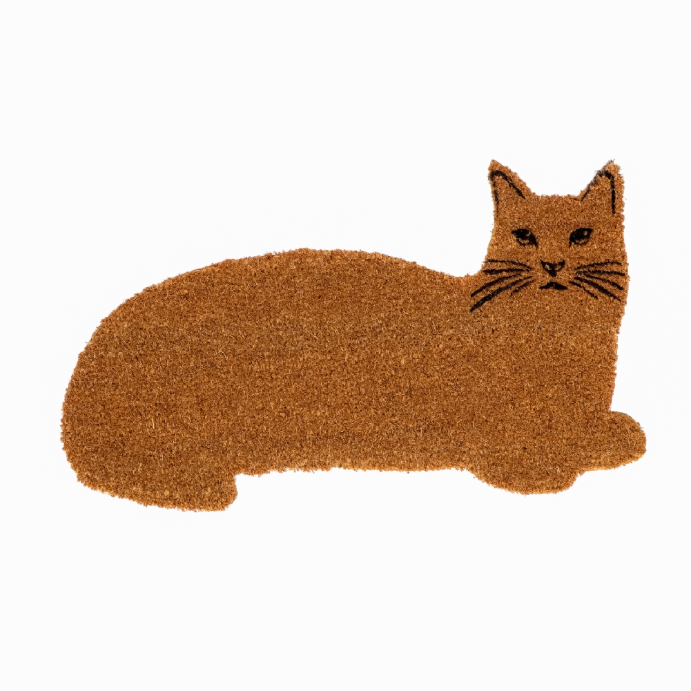 Fallen Fruits Coir Cat Shaped Doormat