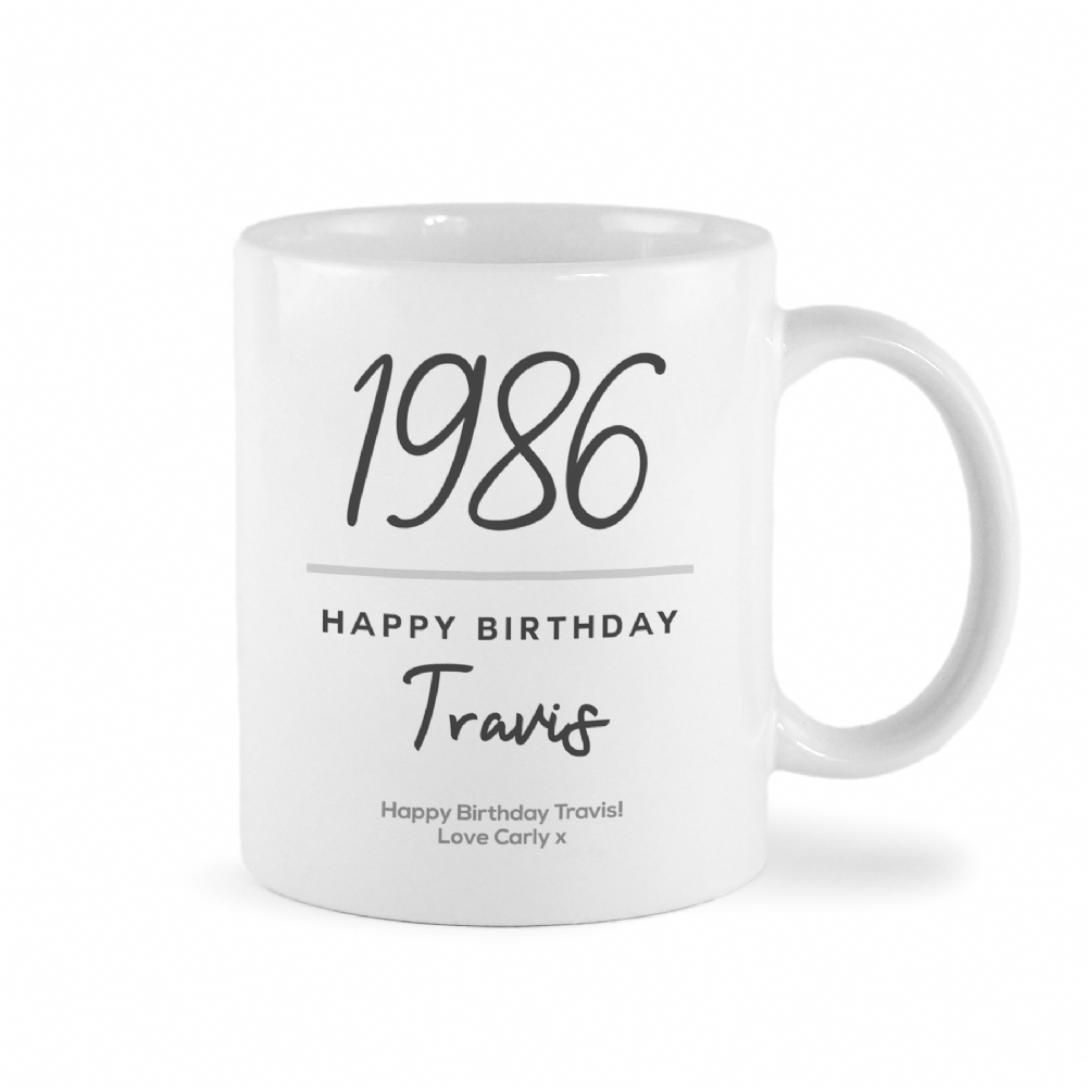 Fmad Pmc Blue/Red/Green Personalised Classy 40Th Birthday Year Mug