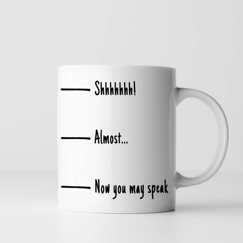 Fmad Pmc Funny Fill Line Mugs (Now You May Speak)