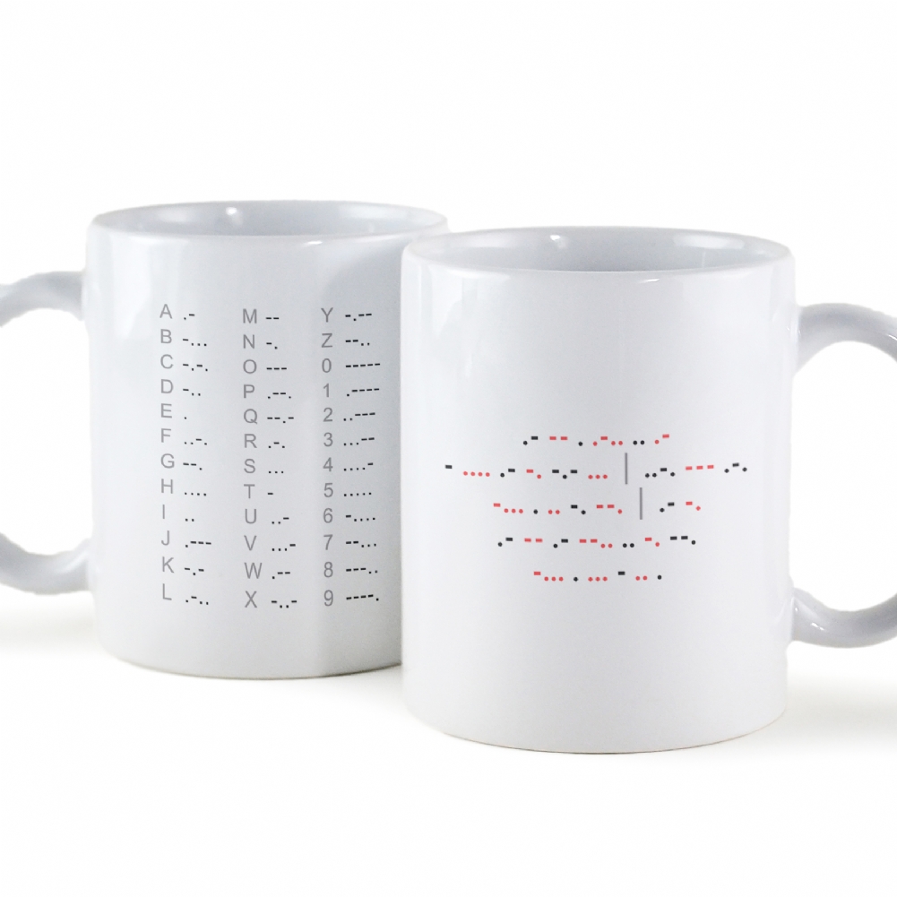 Fmad Pmc Personalised Morse Code Mug