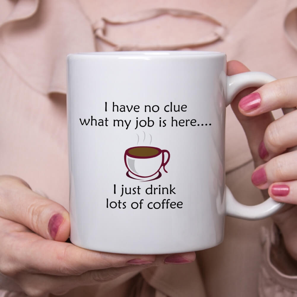 Fmad Pmc White I Just Drink Lots Of Coffee Mug