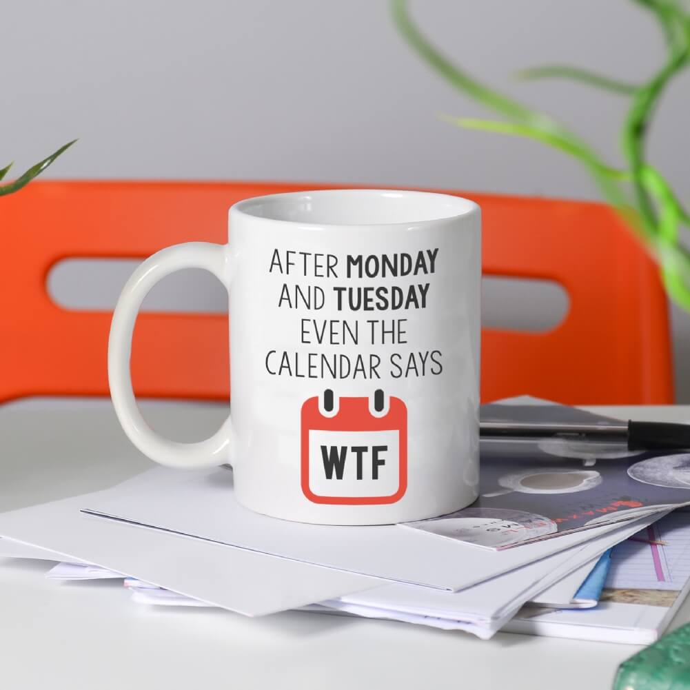 Fmad Pmc Even The Calendar Says Wtf Mug