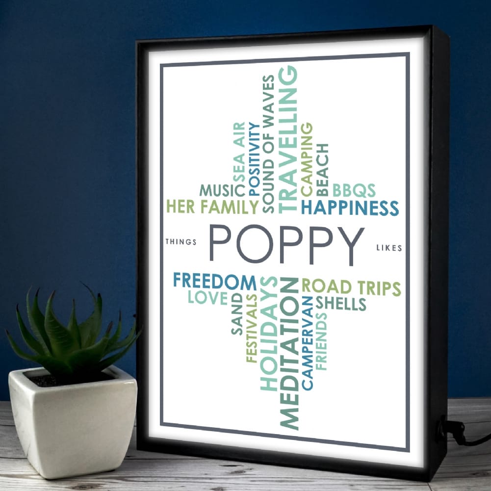 Personalised Memento Co Light Personalised Box - Likes