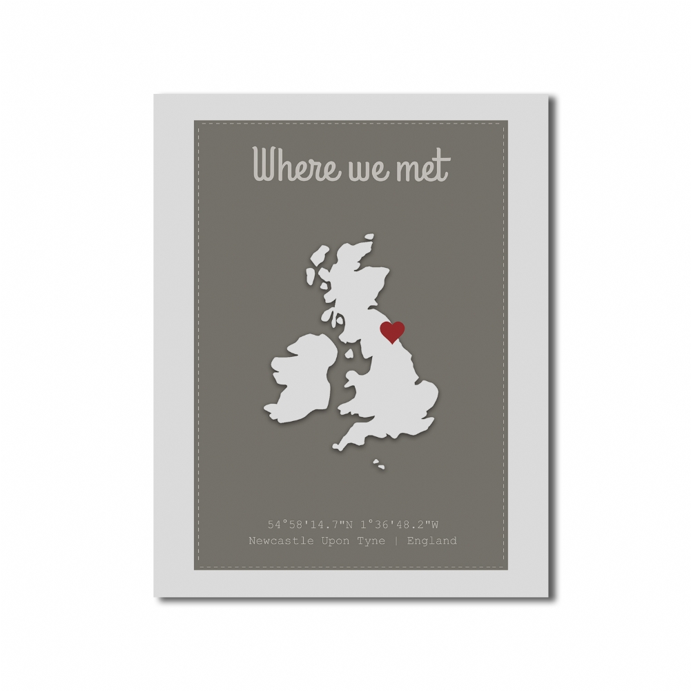 Fmad Pmc Personalised Where We Met Poster (Poster Only)