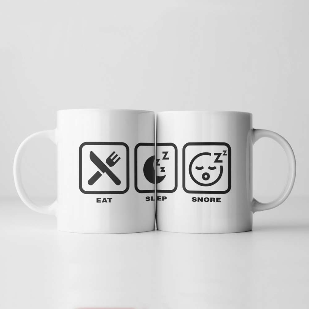 Fmad Pmc Eat, Sleep,… Icon Mugs (Snore)