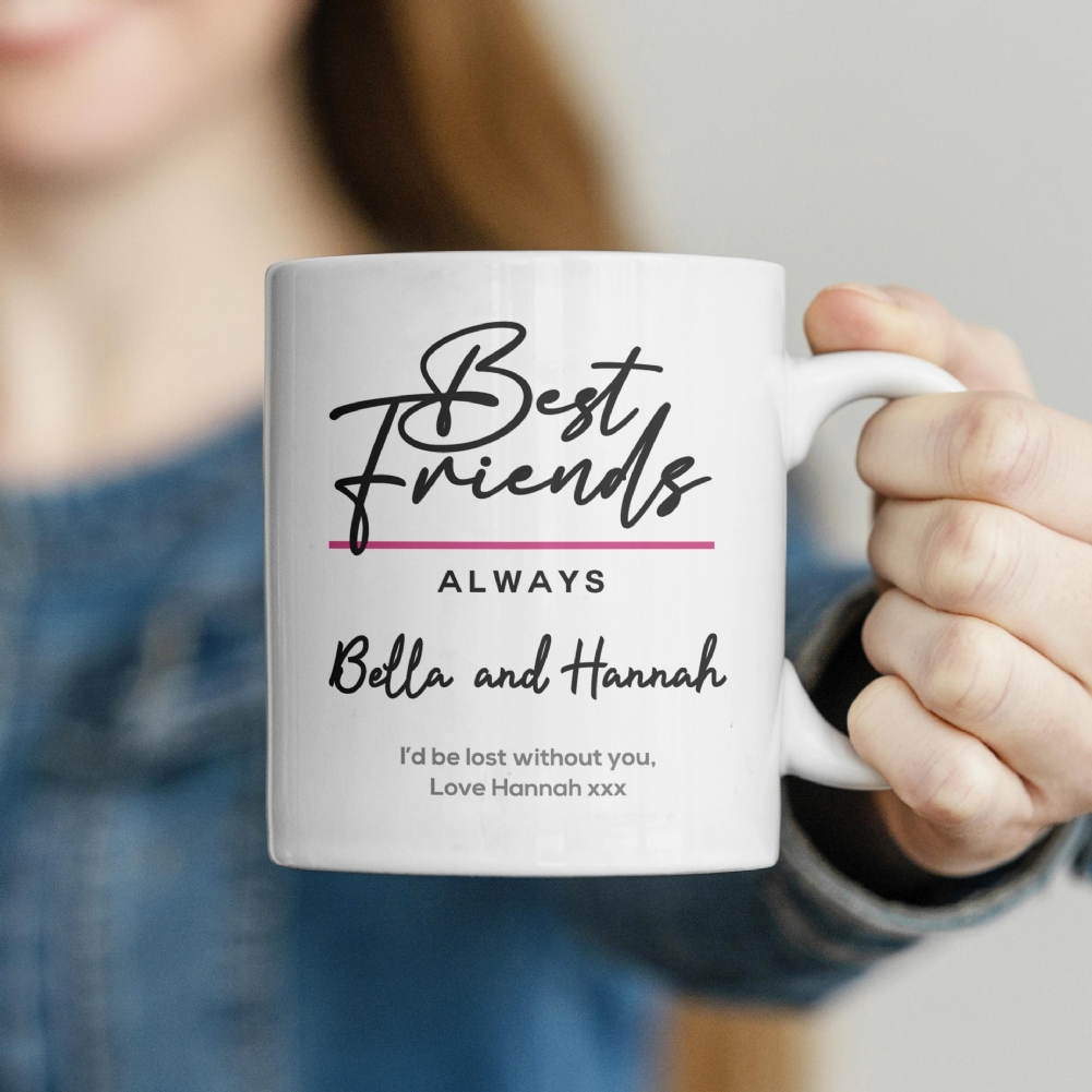 Fmad Pmc Pink Personalised Classy Best Friend Mug