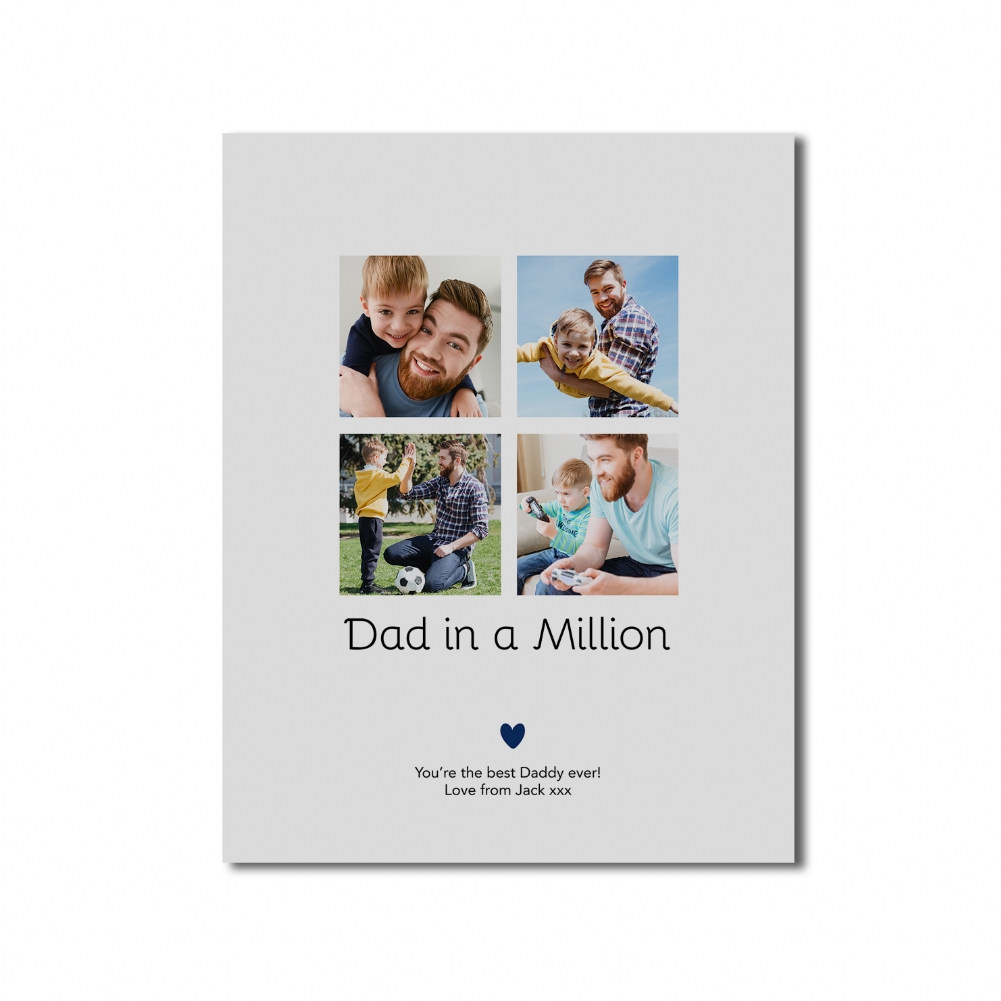 Fmad Pmc Personalised Dad In A Million Photo Print (Poster Only)