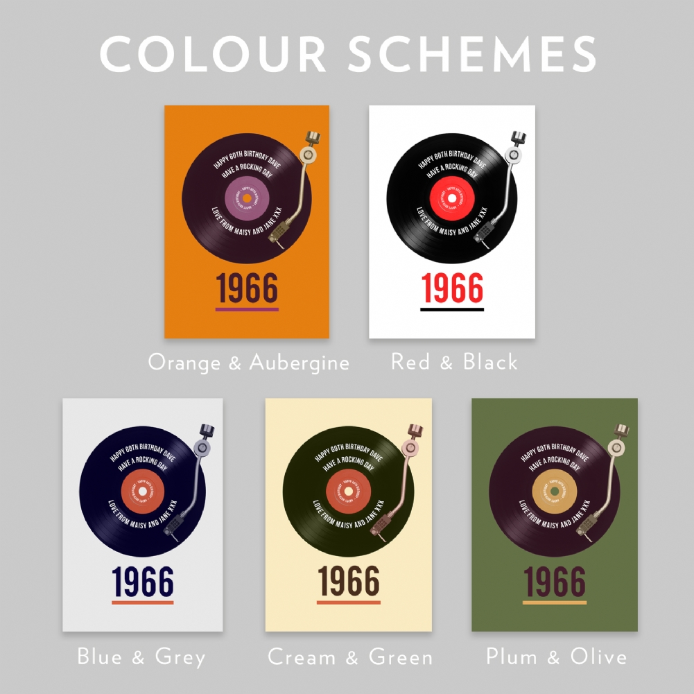 Fmad Pmc Light Personalised 60Th Birthday Retro Record Box