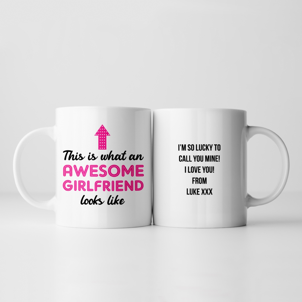 Fmad Pmc Personalised Awesome Girlfriend Mug