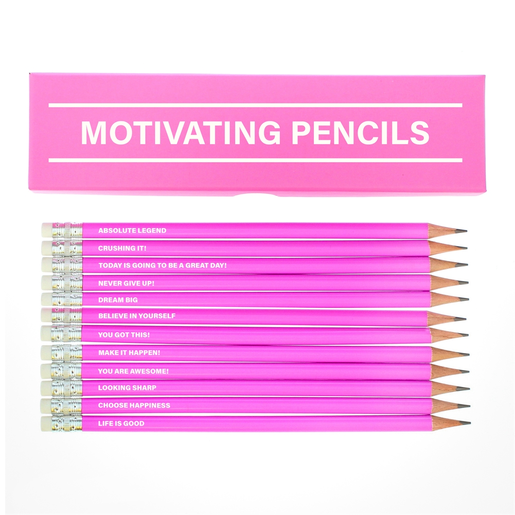 Fmad Pmc Pink Motivating Boxed Pencil Sets (Pink)