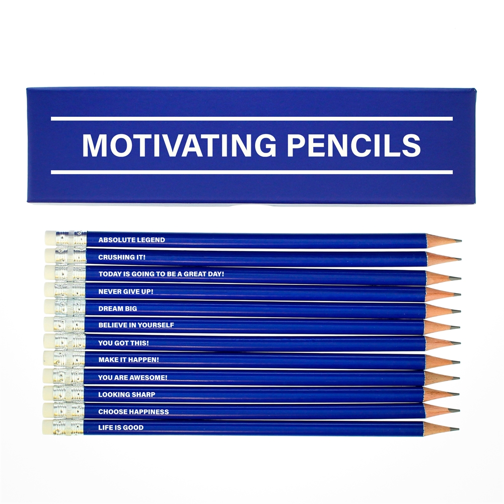 Fmad Pmc Blue Motivating Boxed Pencil Sets (Blue)