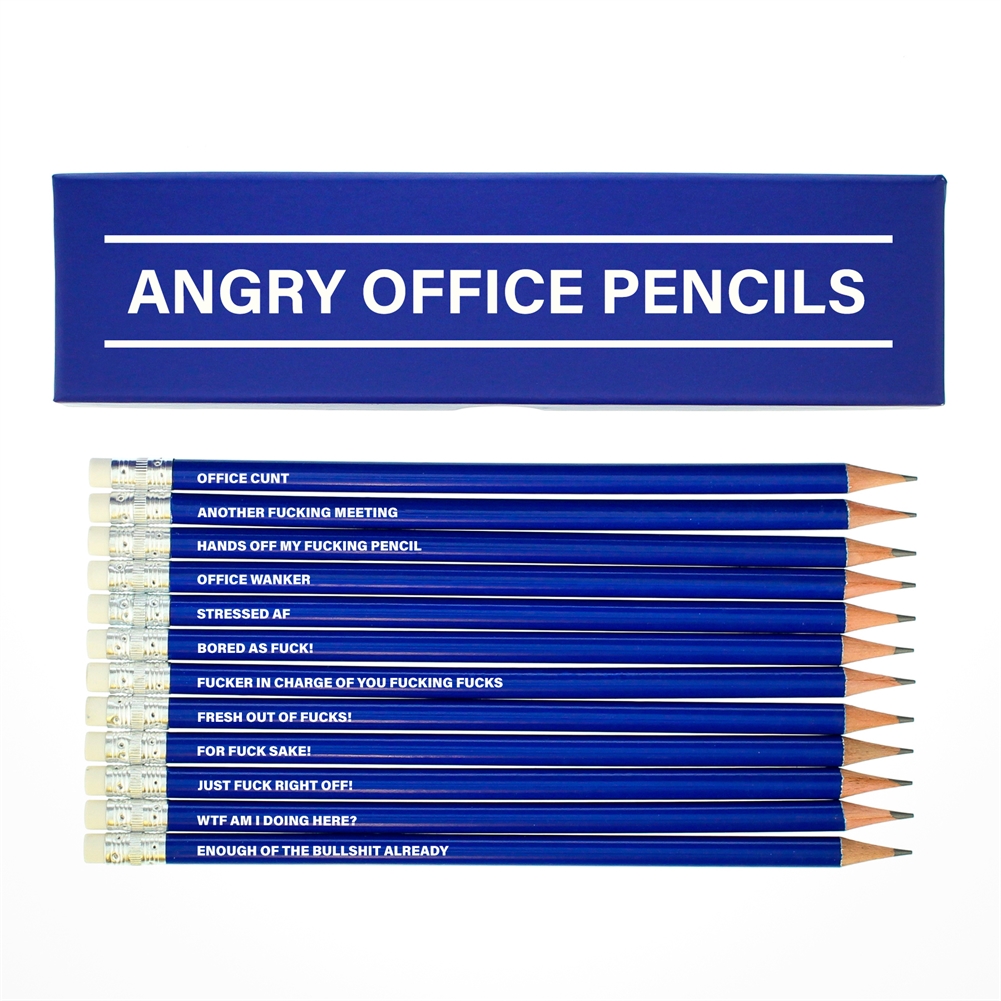 Fmad Pmc Blue Angry Office Boxed Pencil Sets (Blue)