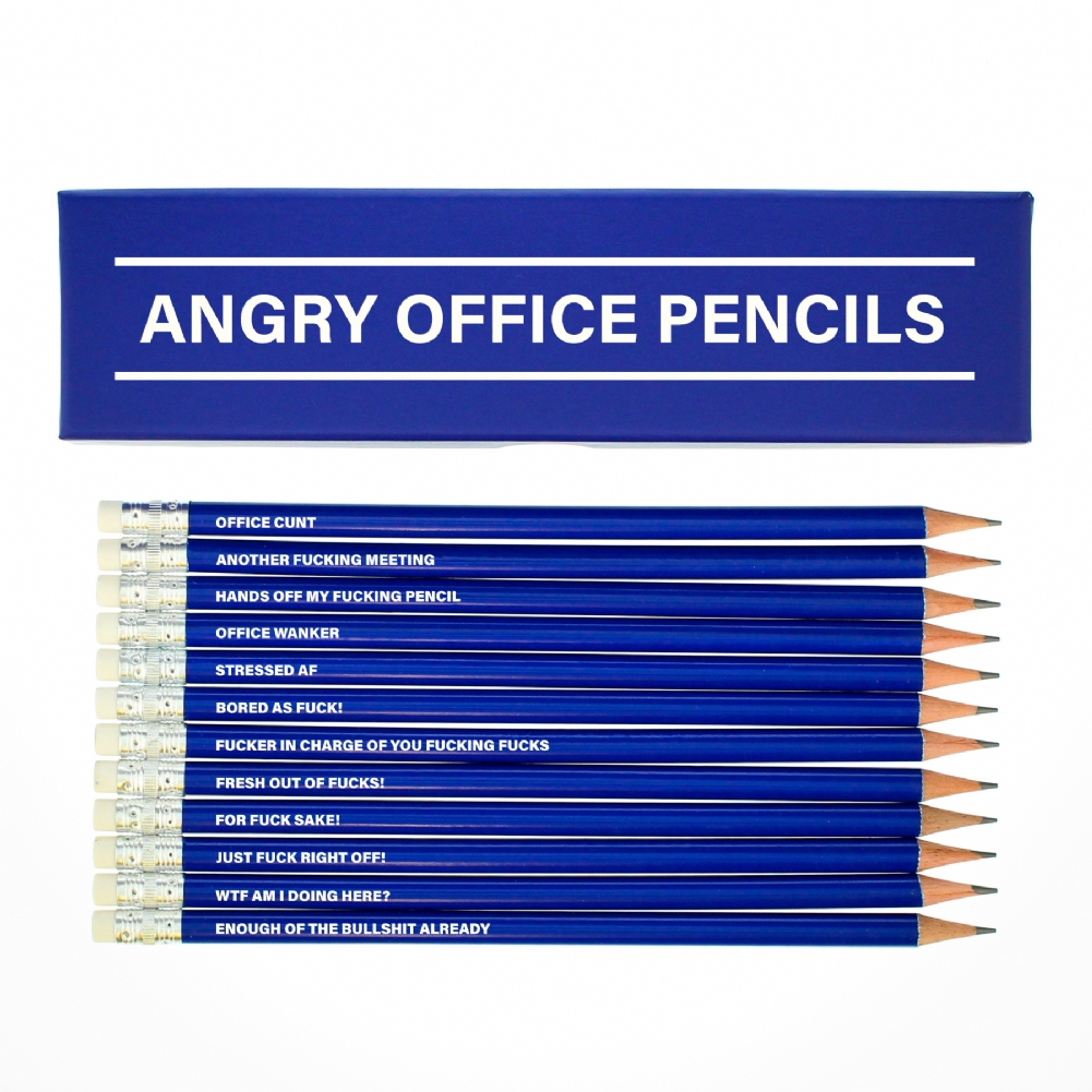 Fmad Pmc Pink/Blue Angry Office Boxed Pencil Sets