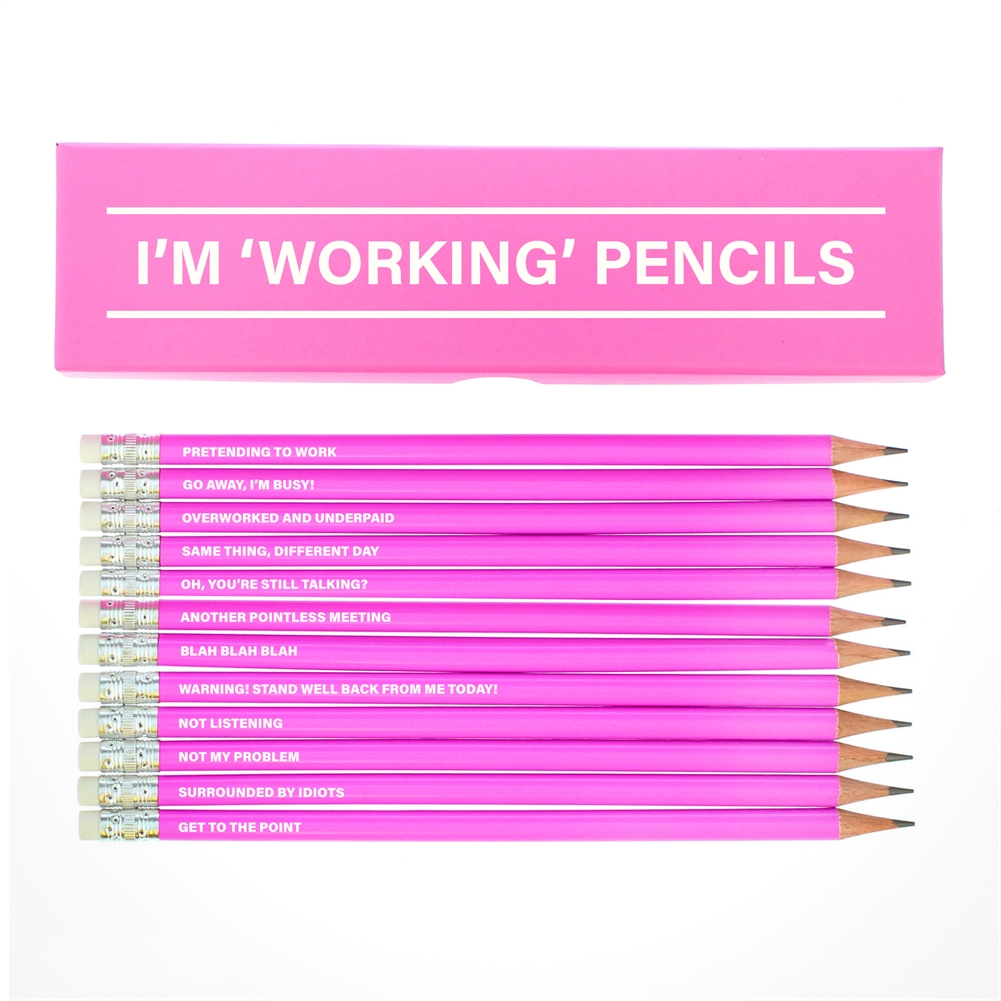 Fmad Pmc Pink I'm Working - Boxed Pencil Sets (Pink)
