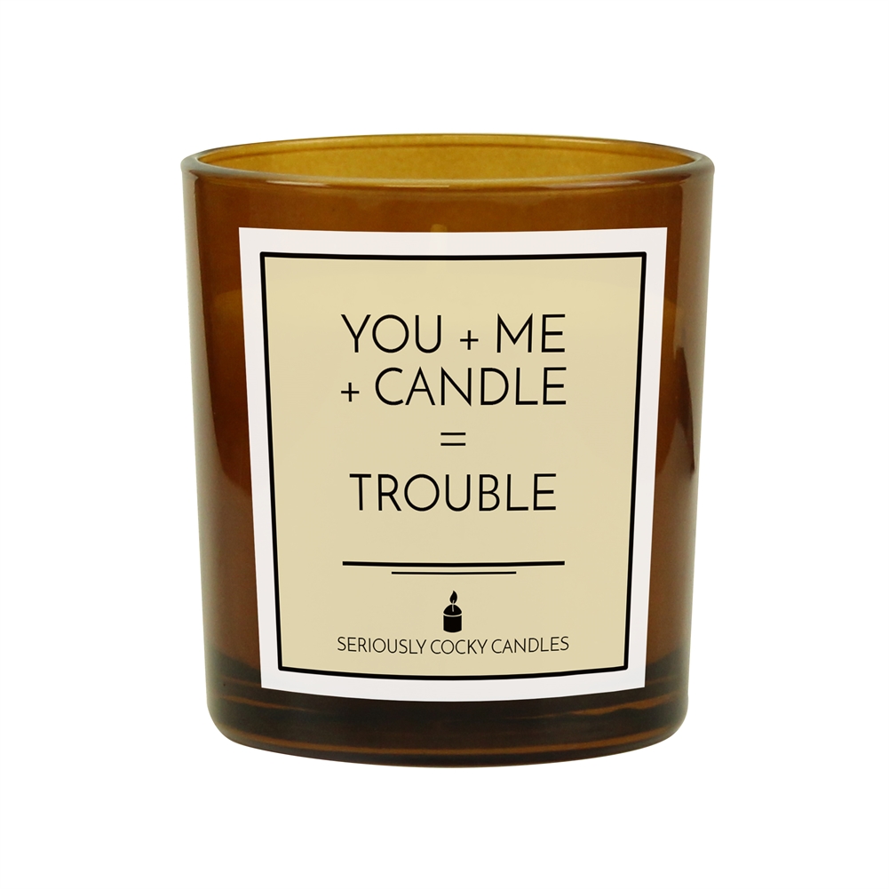 Fmad Pmc Amber You + Me + Candle = Trouble" Candle
