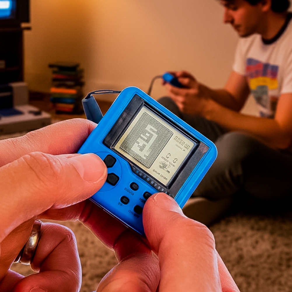 Funtime Gifts Red/Blue Micro Bricks - 26 Classic Arcade Games