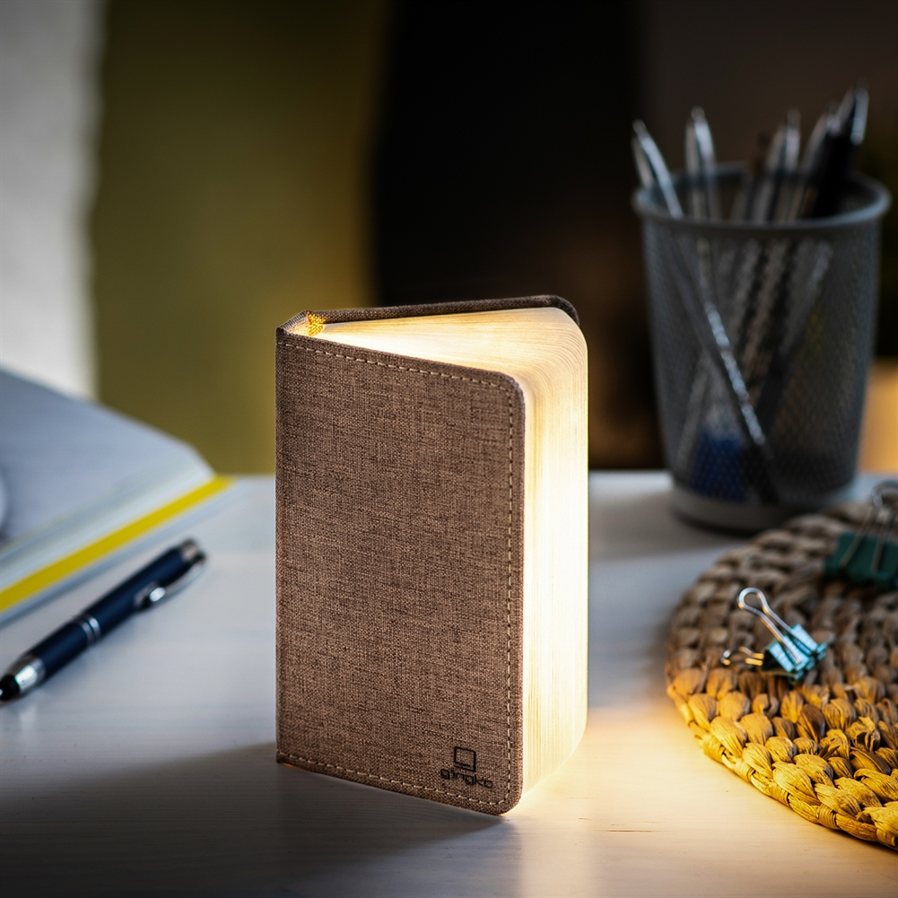 Smart Book Lights (Linen Fabric Coffee Brown) Smart Book Lights (Linen Fabric Coffee Brown)