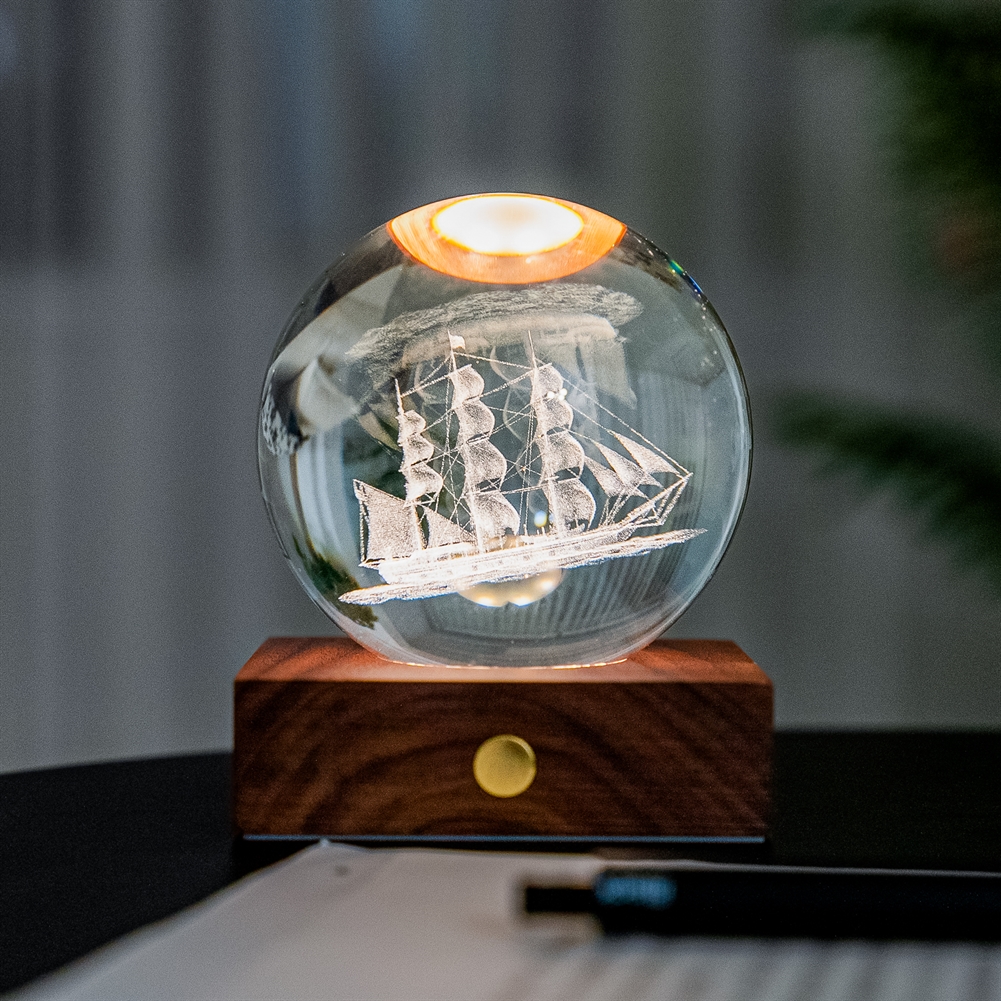 Gingko Electronics Amber Crystal Lights - Sports Collection (Sailing Boat)