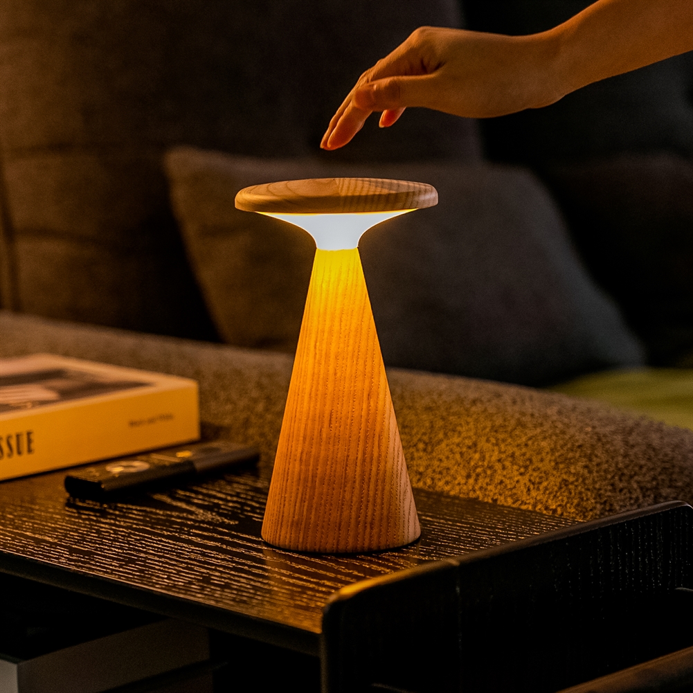 Gingko Electronics White Sylvia Table Lamps (Large Ash)