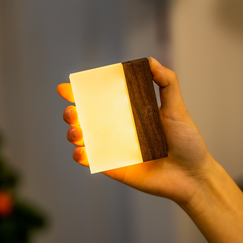 Gingko Electronics Light Gingko Curacheese Night S (Natural Walnut Wood)