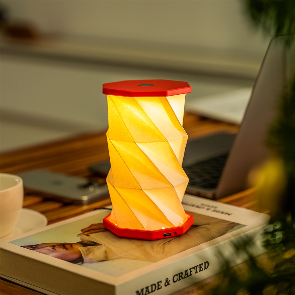 Gingko Electronics Coral/Red Gingko Mini Twist Hexagon Lights (Mini Red)