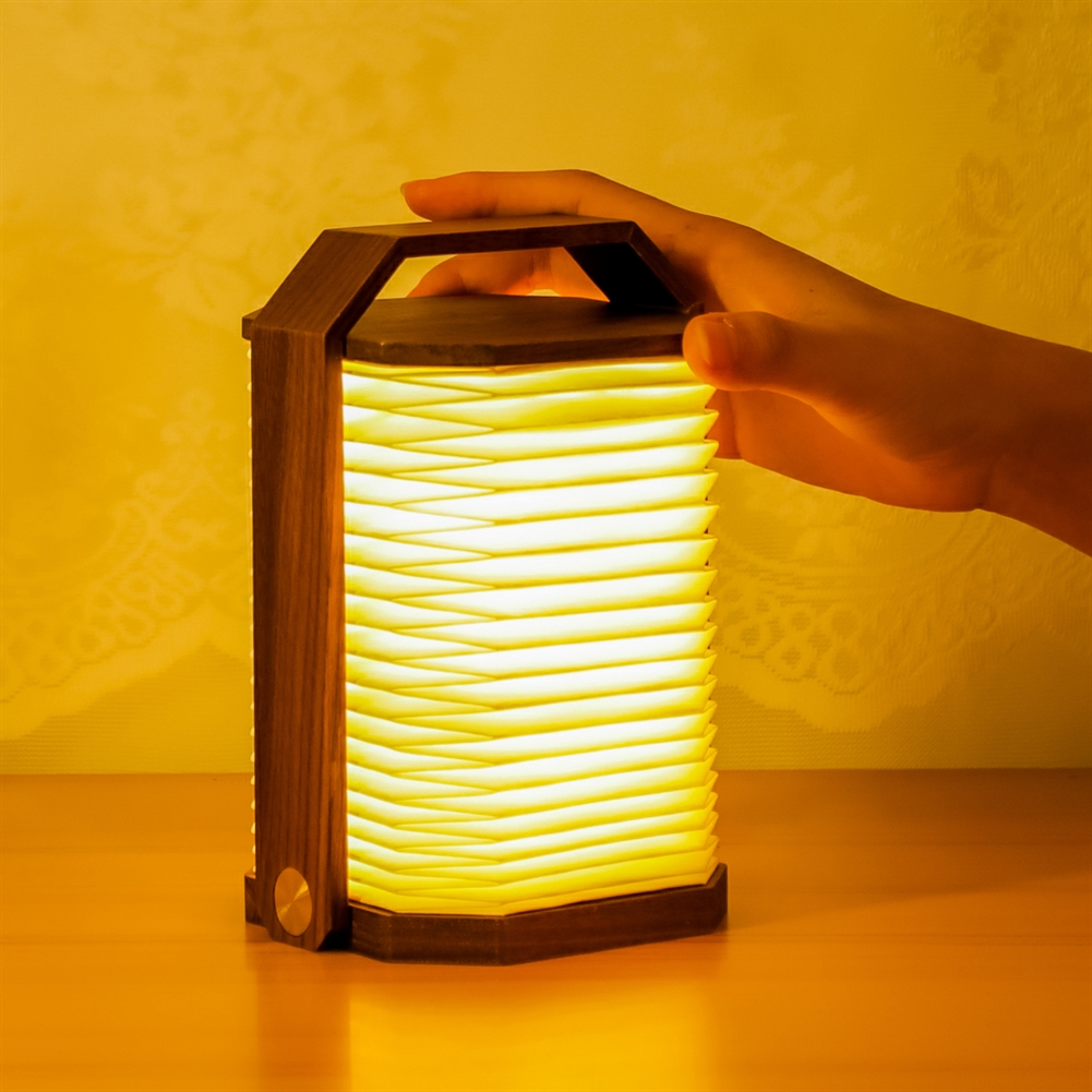 Gingko Electronics Light Gingko Smart Origami Lamps (Natural Walnut Wood)