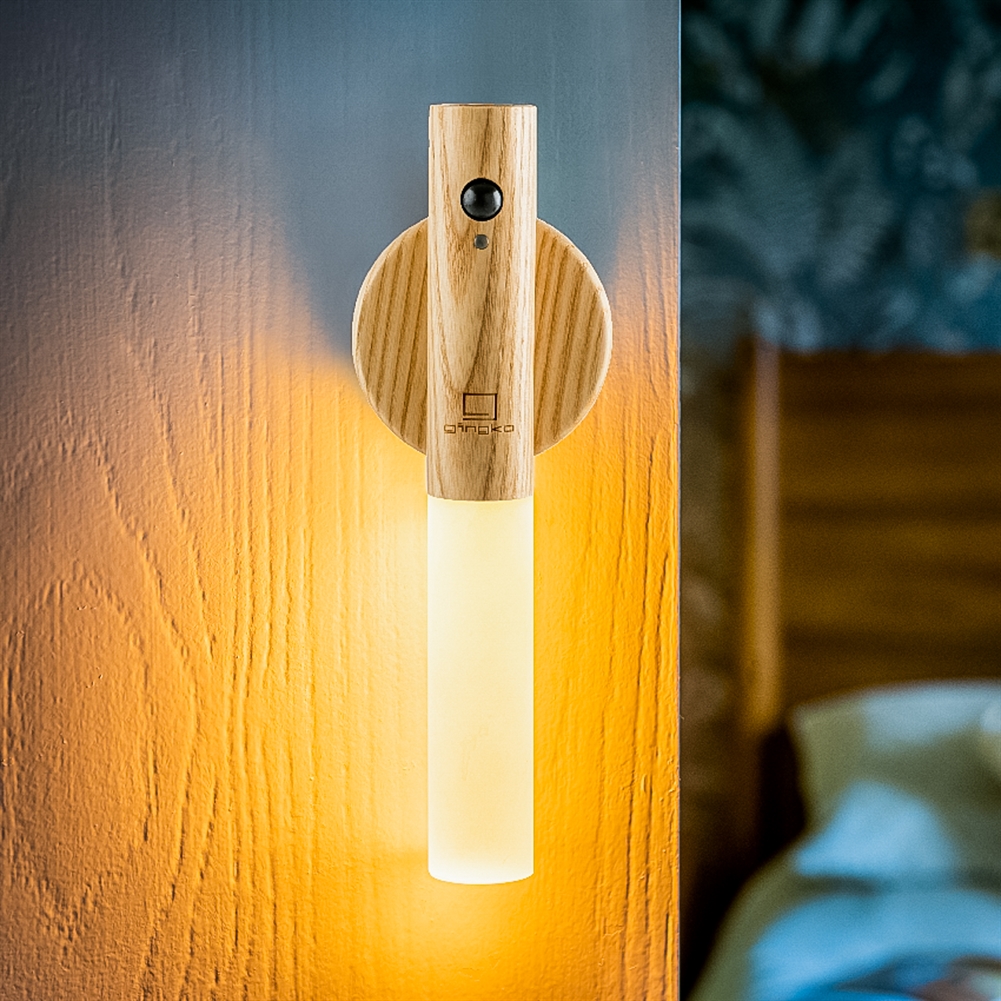 Gingko Electronics White Gingko Smart Baton Lights (Natural Ash Wood)