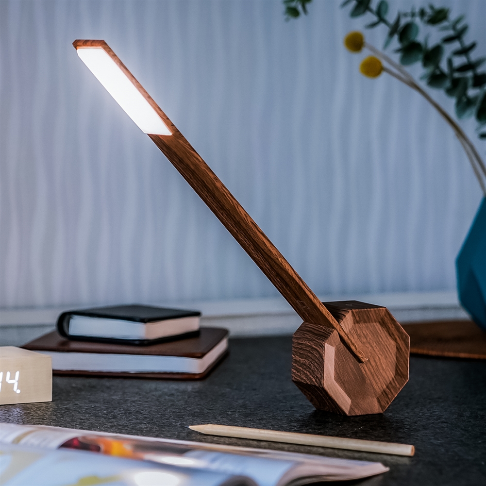 Gingko Electronics Light/White Gingko Octagon One Portable Desk S (Walnut)