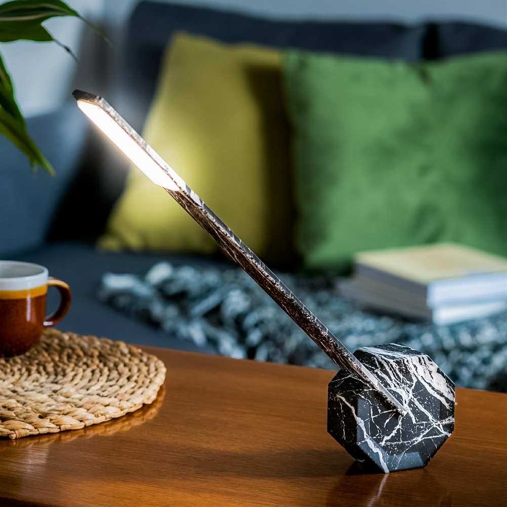 Gingko Electronics Black Gingko Octagon One Portable Desk Lights ( Marble)