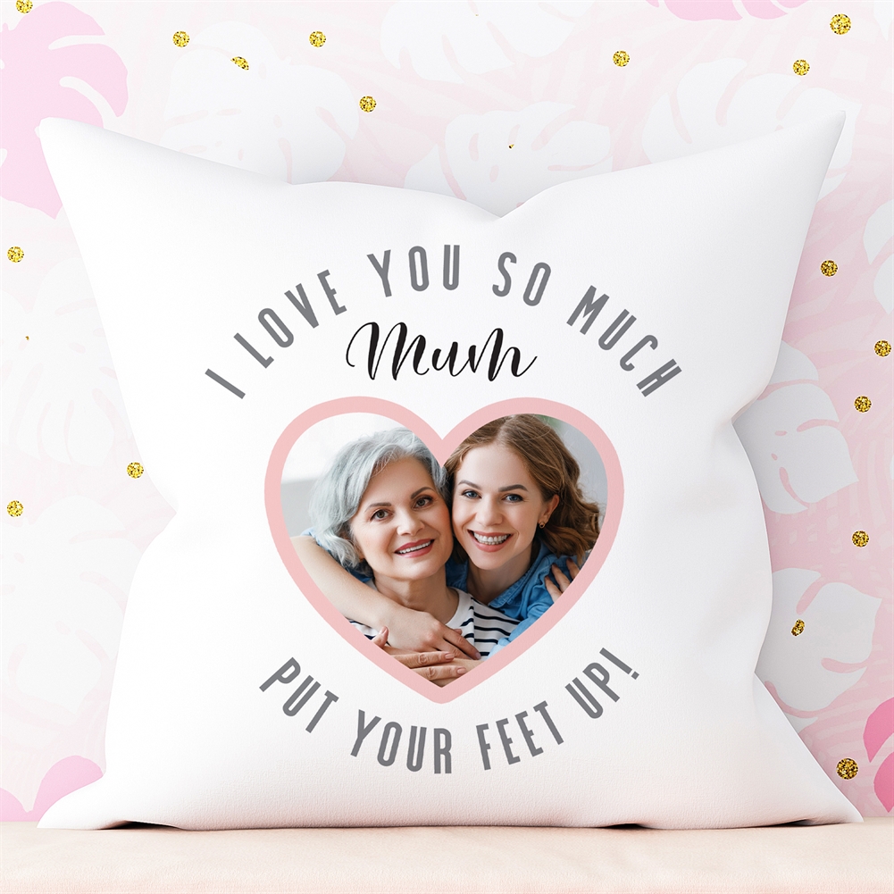 Fmad Pmc Personalised Best Mum Ever Heart Photo Cushion