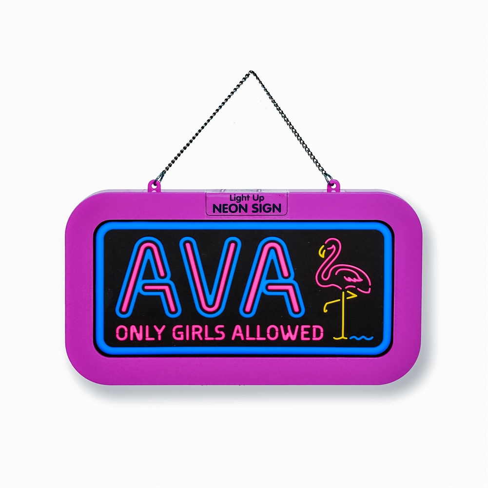 History & Heraldry Light Named Neon Signs (Ava)