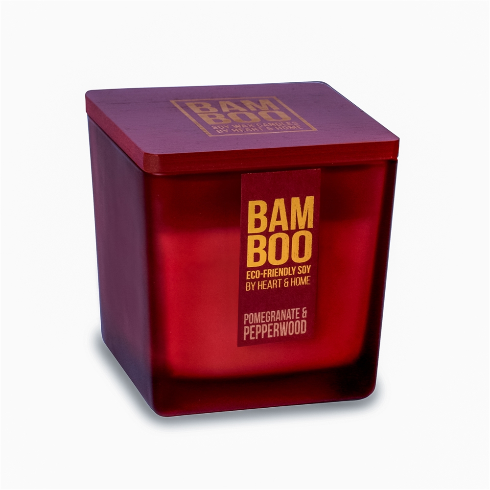History & Heraldry Bamboo Candles (Pomegranate & Pepperwood - Large)